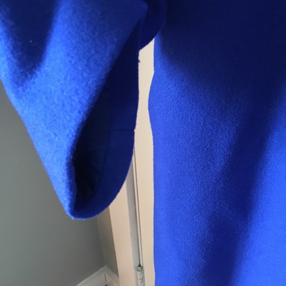 LARRY LEVINE Stunning Blue 💯 % Wool Coat ☃️⛄️ - Picture 9 of 14